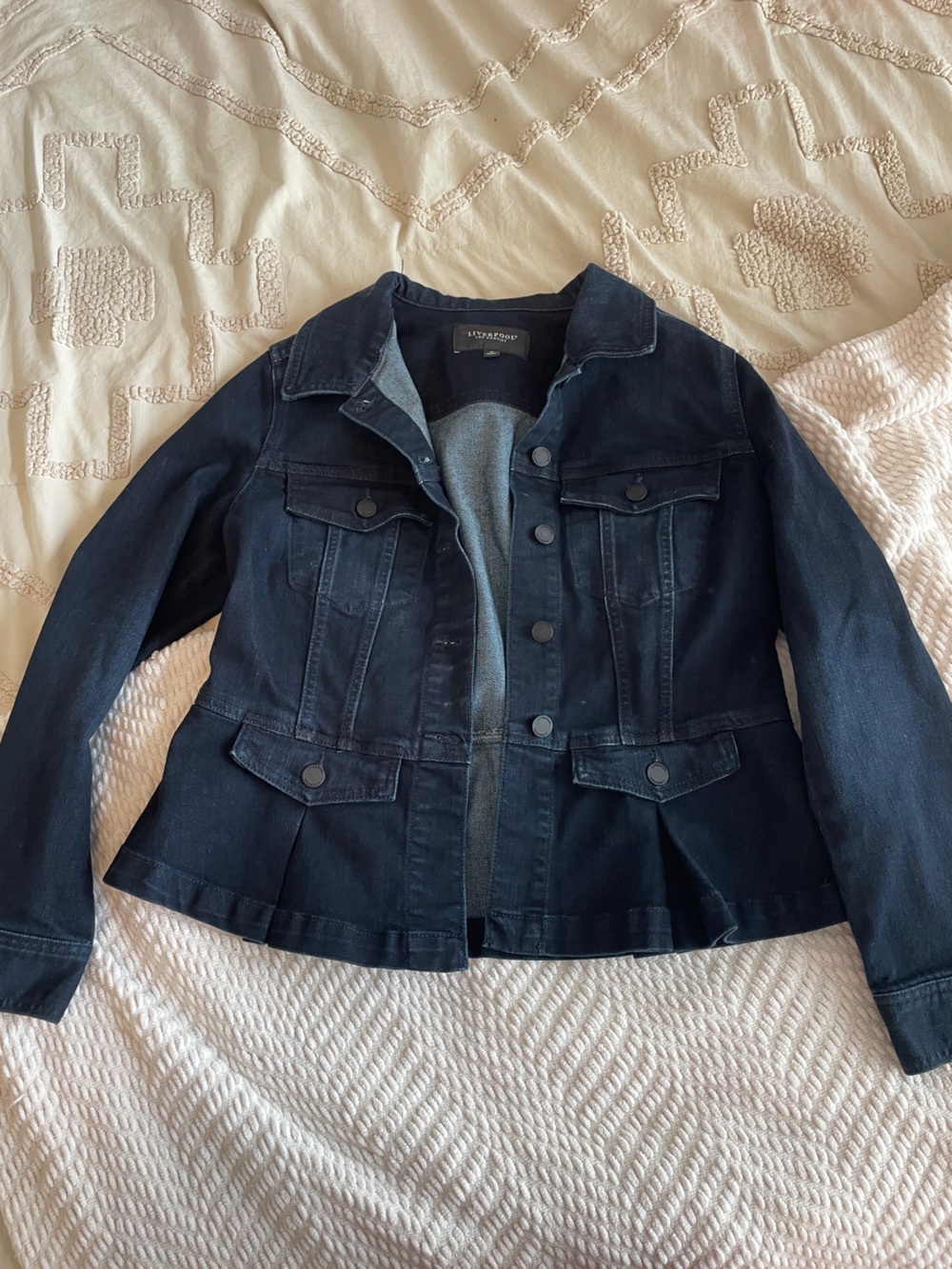 Liverpool Navy Blue Jacket with Black Label